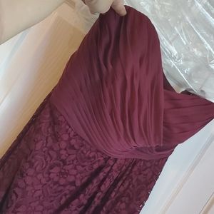 David's Bridal short strapless dress